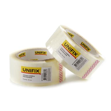UNIFIX Стрічка клейка пакувальна (скотч) 38 мкм 45 мм 300 м