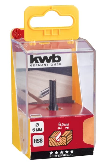 Фреза пазів HSS 6 мм, KWB (750610)