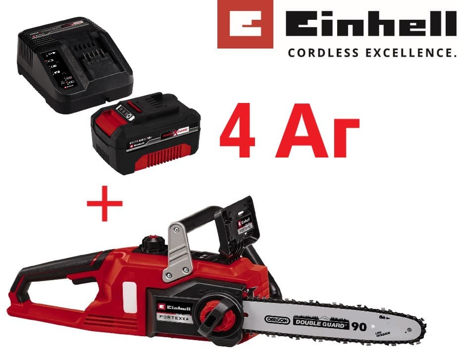 Пила ланцюгова акумуляторна Einhell FORTEXXA 18/30 Kit 4.0 Ah (4600010K2)