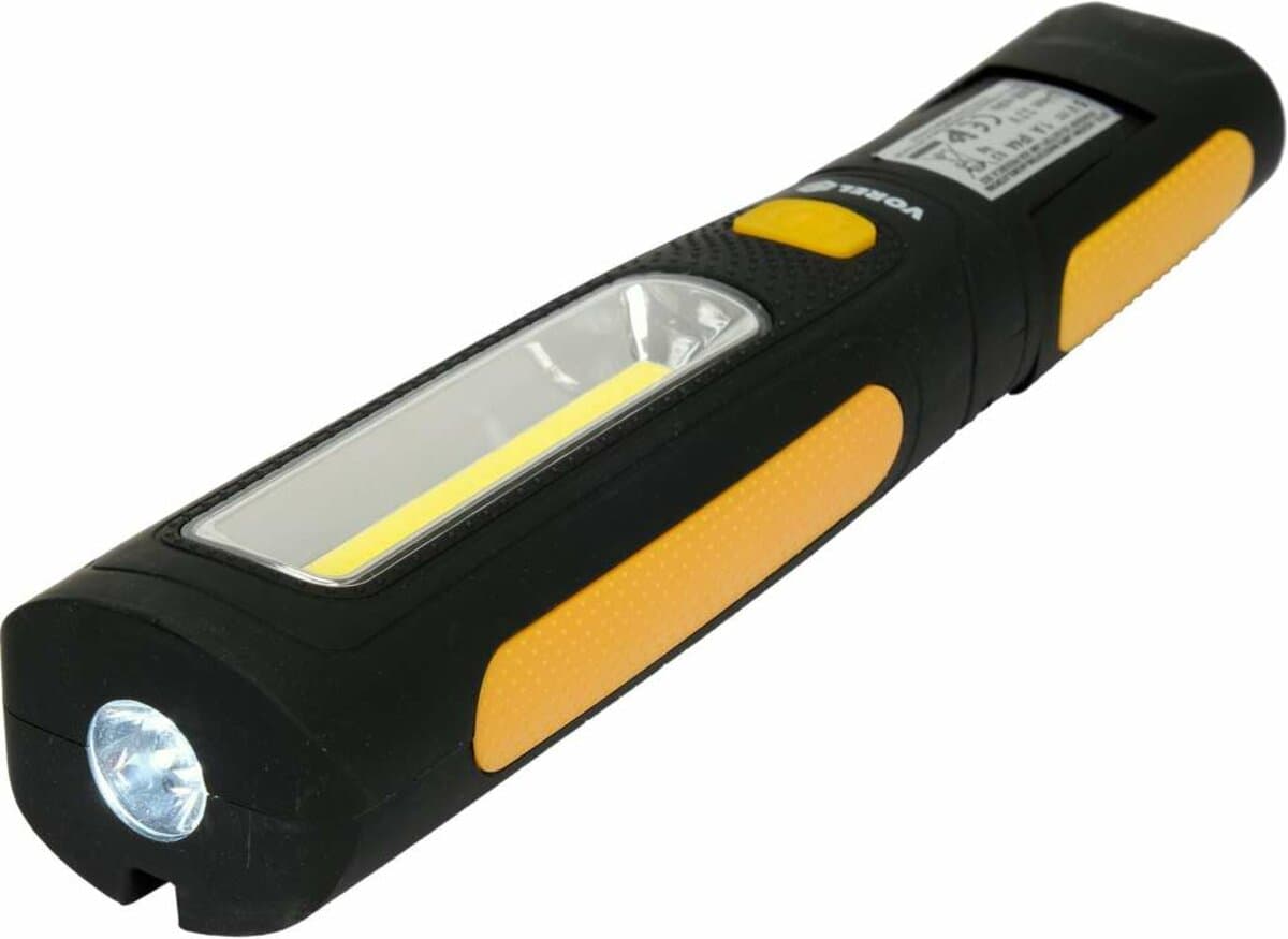 Світильник COB-діодний акумулятор Li-Ion 3.7 В VOREL 5 і 3 Вт,300/170 Lm,2 режими,USB заряджання(DW)