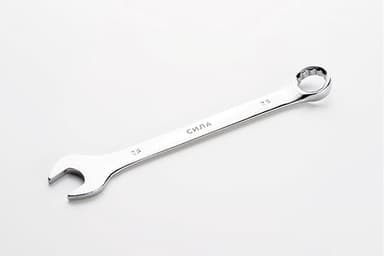 Ключ ріжково-накидний полірований CrV 25мм СИЛА
