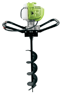 Бензиновий мотобур Grosser GEA 5200 двотактний двигун