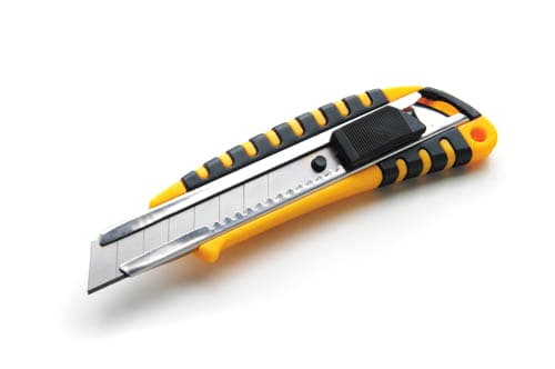 Ніж висувний 18мм обгумований корпус, автозамок СИЛА