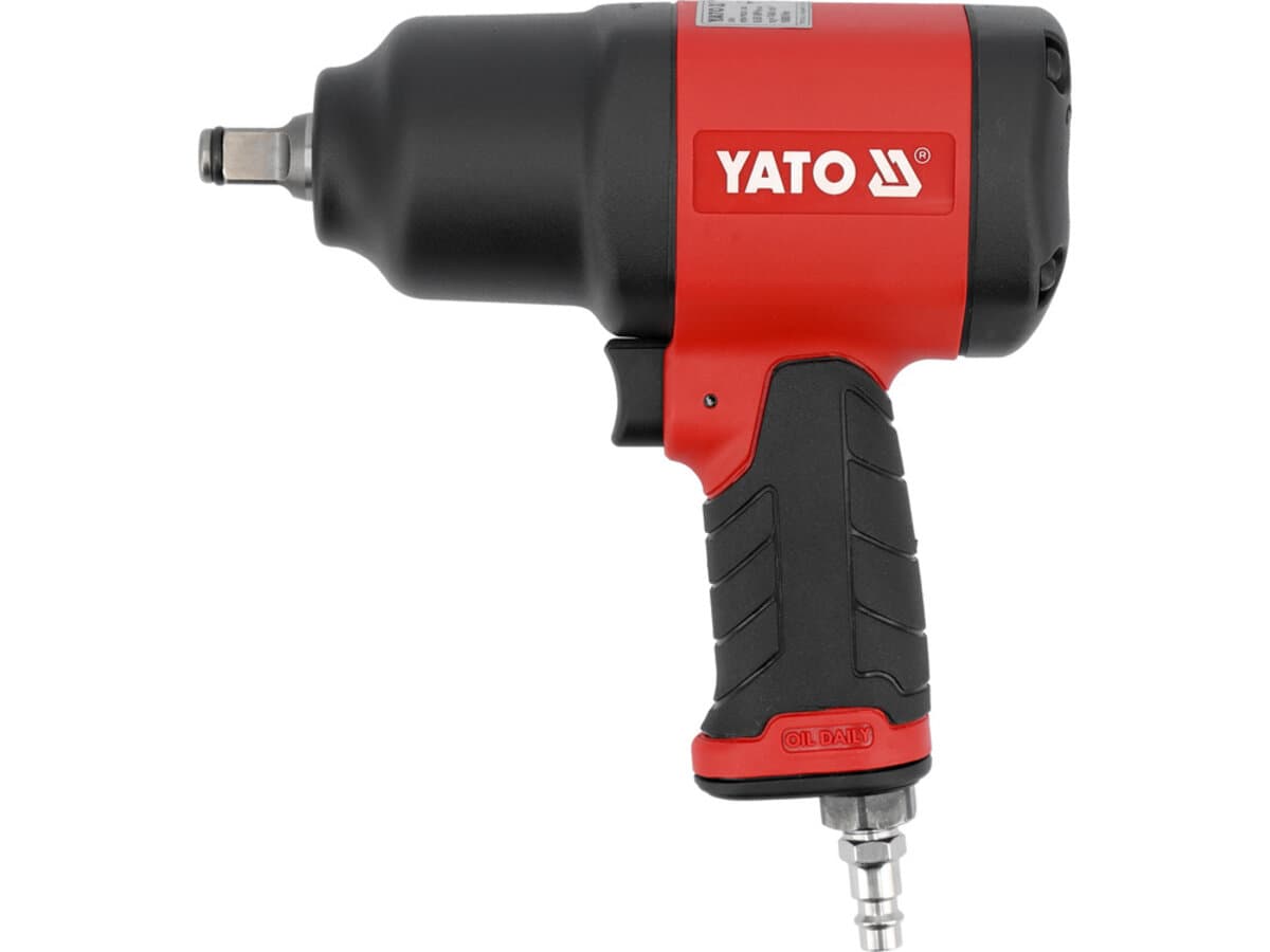 Гайковерт ударний пневматичний YATO квадрат 1/2", F=1800 Nm, спожив повітря- 180 л/хв тиск- 0,65 MPa