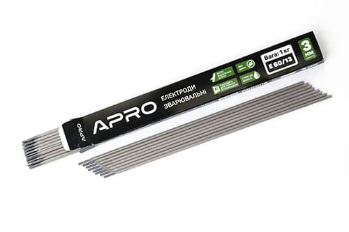 Електроди зварювальні Е 60/13 1кг 3мм APRO