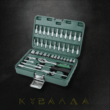 SIGMA Набір насадок торцевих і біт 1⁄4" 46 шт. Grad