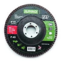 APRO Круг пелюстково торцевий КЛТ Р120 конус 125 мм (Т29)