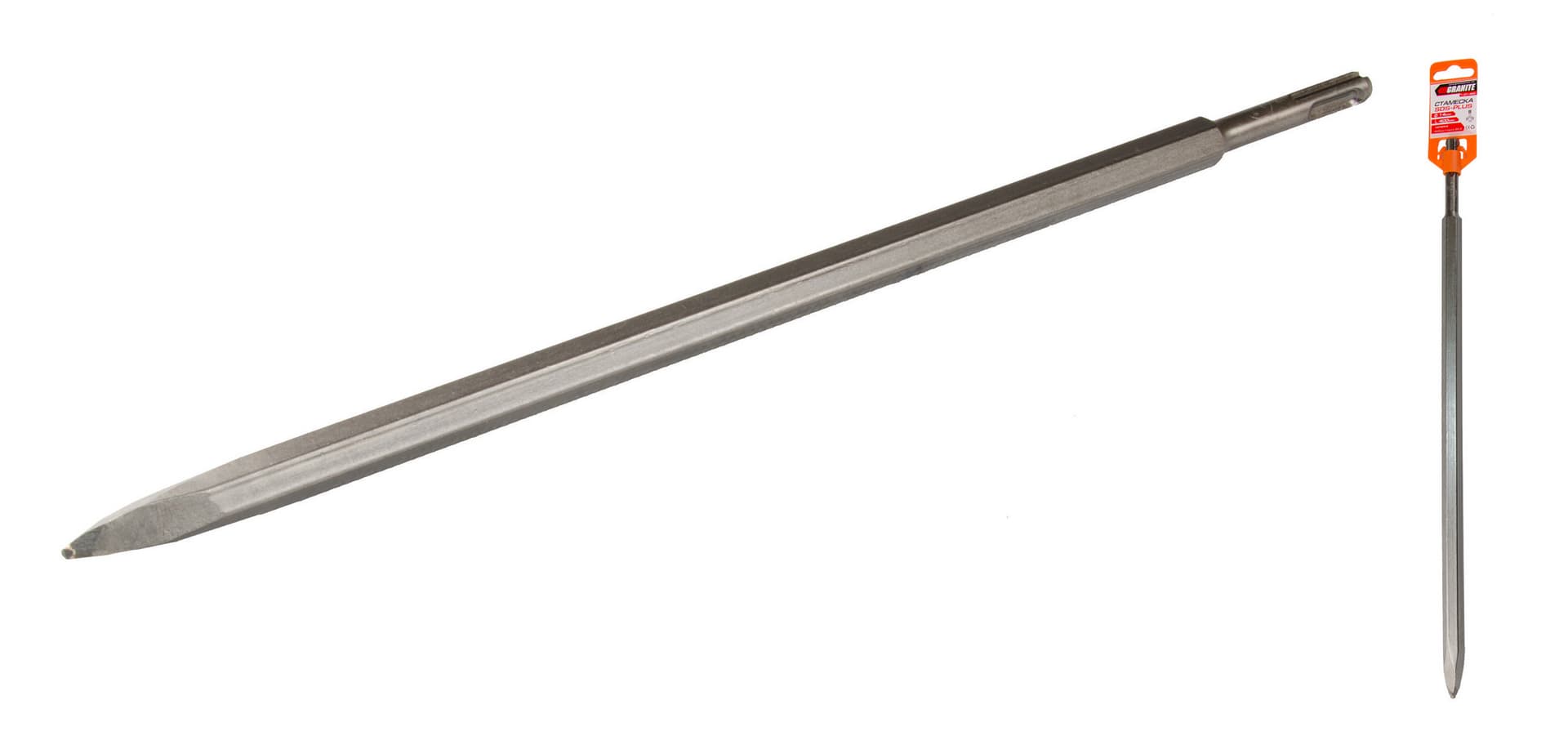 Стамеска пікоподібна SDS-PLUS 14*400 мм з побідітовою напайкою GRANITE