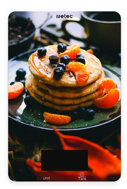 METEC Ваги кухонні DKS-01G Pancake 21,5х14 см