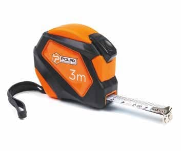 POLAX Рулетка обрезинена з магнітом 10*25mm