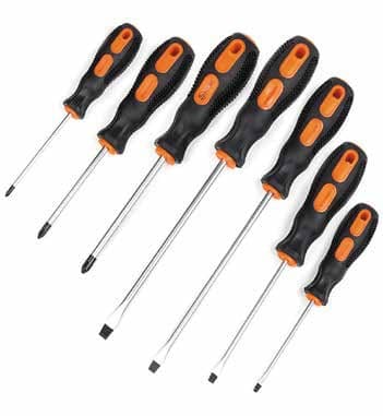 POLAX Набір викруток 7шт SL3x75, SL4x100, SL5x150, SL6x150, PH0x75, PH1x80, PH2x100