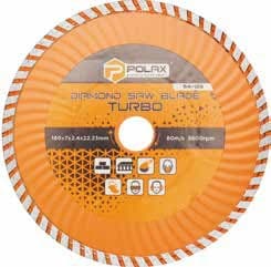 POLAX Диск алмазний Turbo Wave 230x7x2.6x22.23, 25%