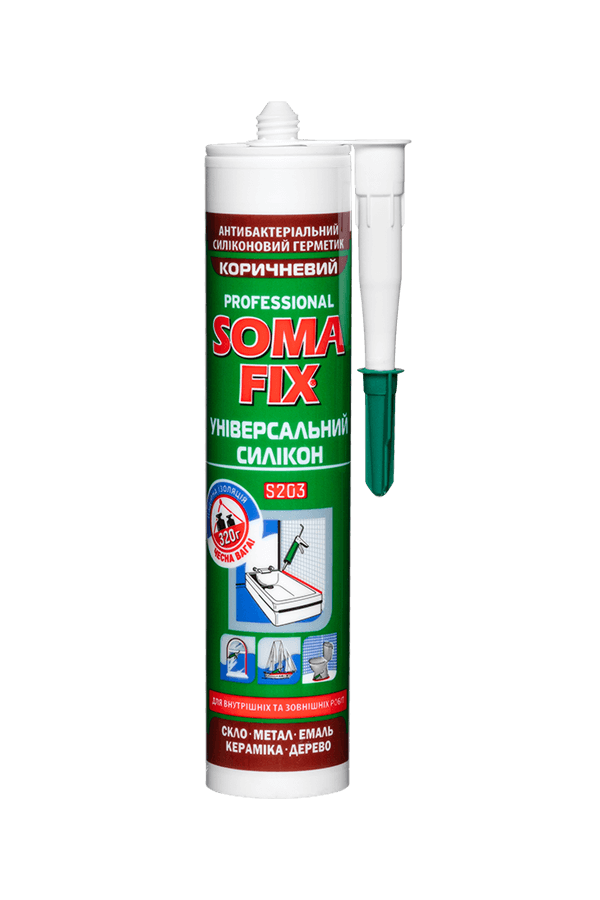 SOMA FIX Силікон універсальний (коричневий) 280 мл.