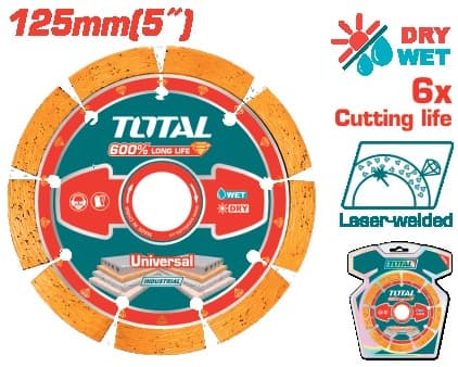 TOTAL Диск алмазний 125 мм сегмент