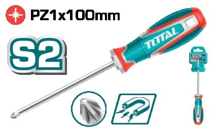 TOTAL Викрутка хрестова (PZ1x100м)