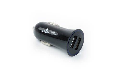 12 ATELIE Автомобільний зарядний пристрій 2 USB (12 / 24V - 5V 2,1A) чорний