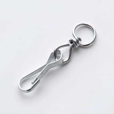 APRO Карабін пружинний з вертлюгом 50 мм оцинкований (пач. 50 шт.)